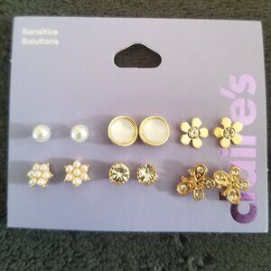 Claire's Stud Earrings Set (6 pairs)